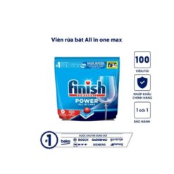 Viên rửa bát Bosch Finish AIO Max 100 viên